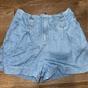 L'AGENCE Classic Blue Denim Shorts